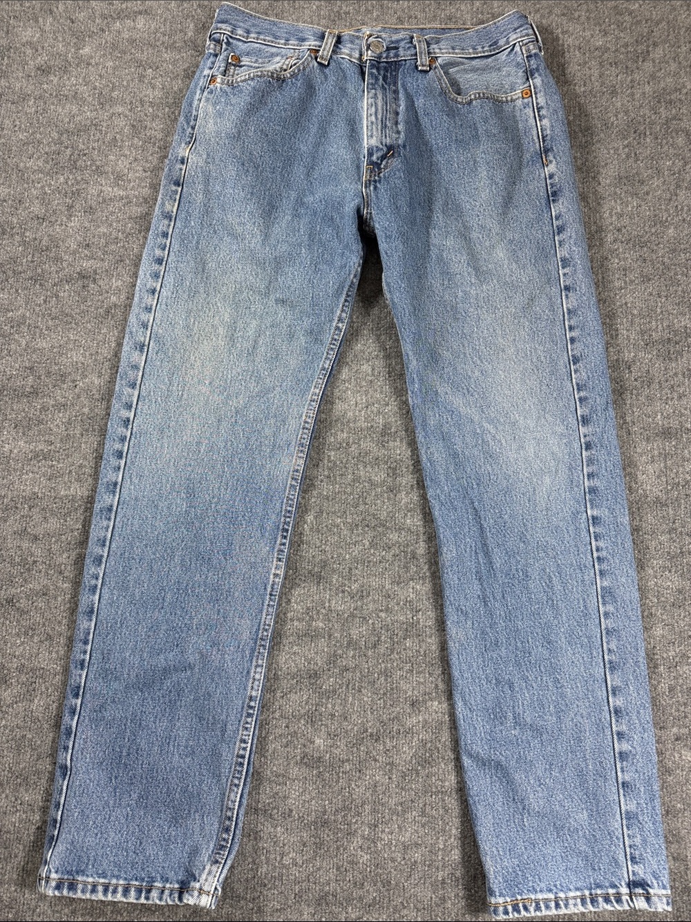 Levi's 505 Men's Jeans Straight Leg Solid Blue